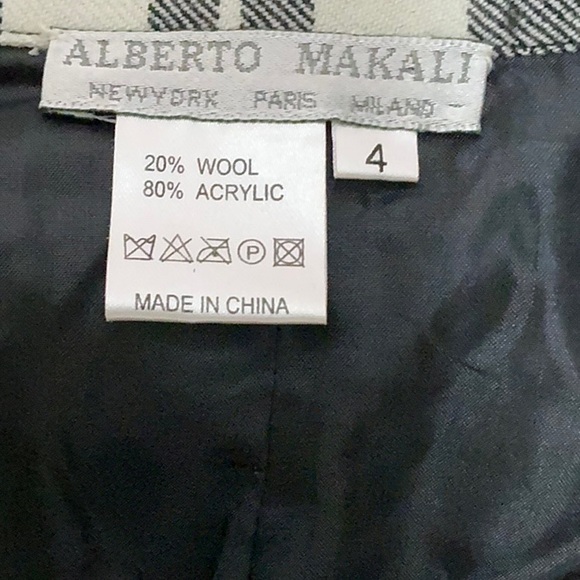 Vintage Alberto Makali 2-Piece Set Size 4 6?wool blend lovely details on skirt - Picture 16 of 16